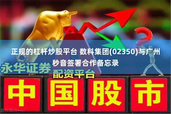 正规的杠杆炒股平台 数科集团(02350)与广州秒音签署合作备忘录